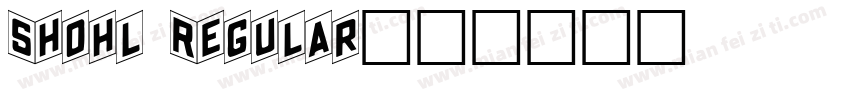 Shohl Regular字体转换